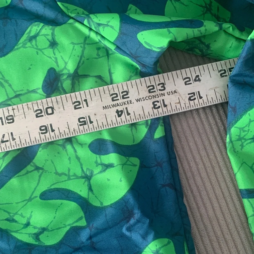 Vintage Napili nylon Hawaiian tropical rain jacket coat Green Floral zip DRI USA - Picture 9 of 10